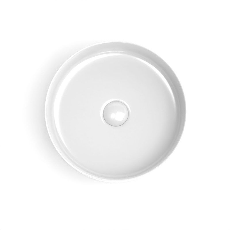 Vasque à poser, 35.2x11.2 cm, Blanc brillant, Art - image 2