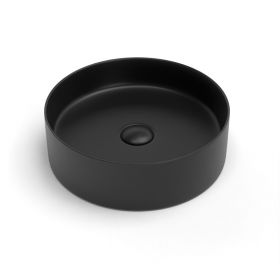 Vasque à poser, 35.2x11.2 cm, Noir mat, Art
