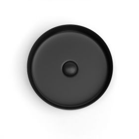 Vasque à poser, 35.2x11.2 cm, Noir mat, Art - image 2