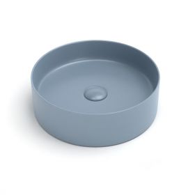 Vasque à poser, 35.2x11.2 cm, Bleu mat, Art