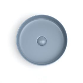 Vasque à poser, 35.2x11.2 cm, Bleu mat, Art - image 2