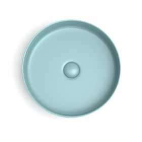 Vasque à poser, 39,4x11,5 cm, Vert d'eau mat, Art - image 2