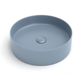 Vasque à poser, 39,4x11,5 cm, Bleu mat, Art