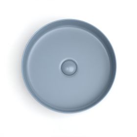 Vasque à poser, 39,4x11,5 cm, Bleu mat, Art - image 2