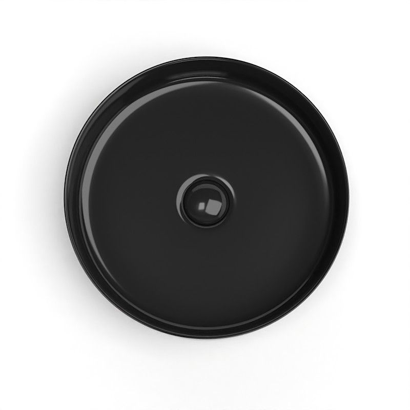 Vasque à poser, 39,4x11,5 cm, Noir brillant, Art - image 2