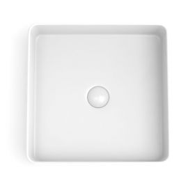 Vasque à poser, 41,5x41,5 cm, Blanc mat, Art - image 2