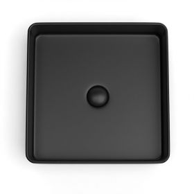 Vasque à poser, 41,5x41,5 cm, Noir mat, Art - image 2