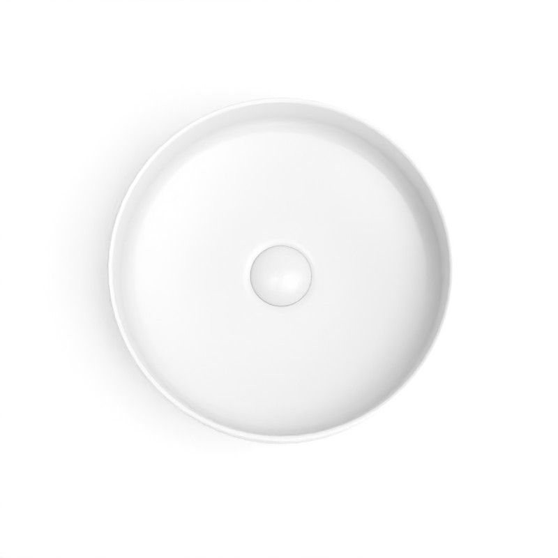 Vasque à poser, 35.2x11.2 cm, Blanc mat, Art - image 2