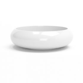 Vasque à poser, 41,5x12 cm, Blanc brillant, Stella - image 2