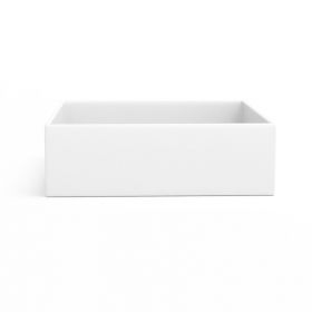 Vasque à poser, 35x35 cm, Blanc mat, Elvia - image 2