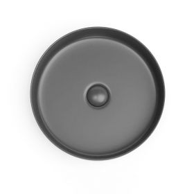 Vasque à poser, 39,4x11,5 cm, Gris foncé mat, Art - image 2