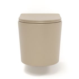 WC Suspendu, 49x36,5 cm, Cappuccino mat, Flavia - image 2