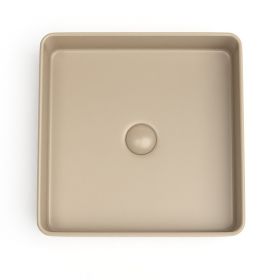 Vasque à poser, 41,5x41,5 cm, Cappuccino mat, Art - image 2