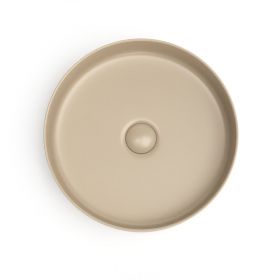 Vasque à poser, 35.2x11.2 cm, Cappuccino mat, Art - image 2