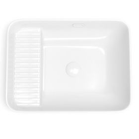 Vasque à encastrer, 56,5x43 Cm, Blanc brillant, Elea - image 2
