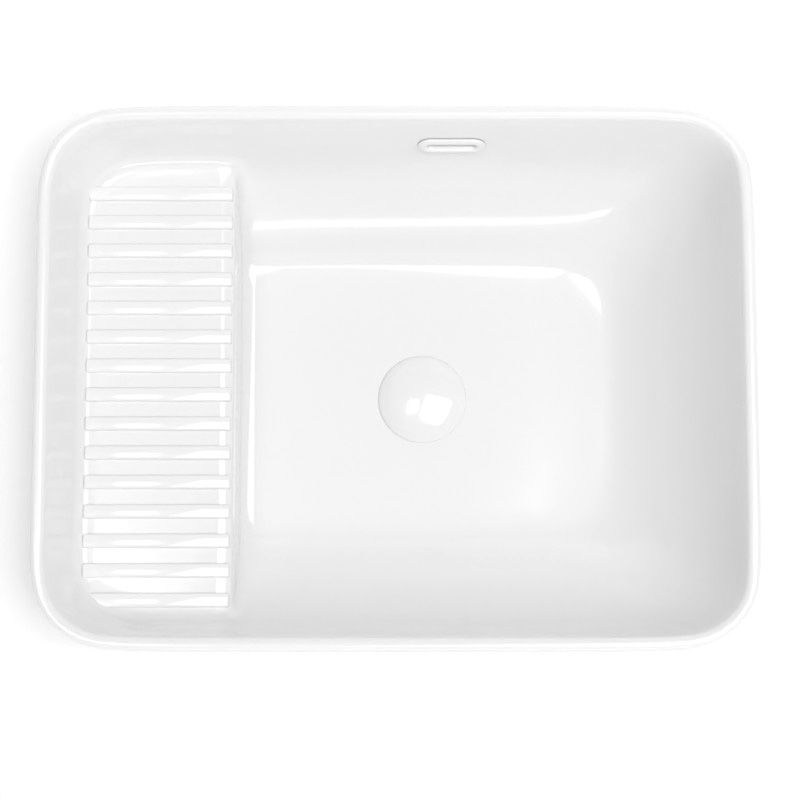 Vasque à encastrer, 56,5x43 Cm, Blanc brillant, Elea - image 2