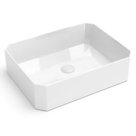 Vasque à poser, 50x38,5 cm, Blanc brillant, Epoque
