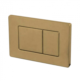 Plaque de déclenchement inox carrée, compatible avec bâti-support Geberit, Doré mat - image 2