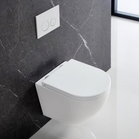 WC Suspendu compact, Blanc mat, Kivu - image 2
