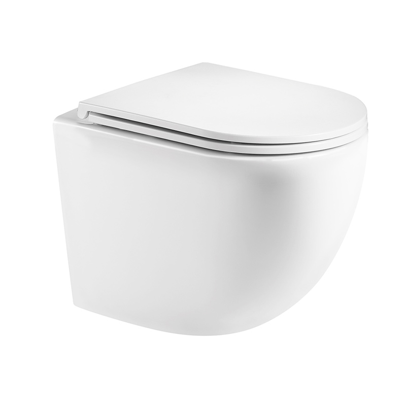 WC Suspendu compact, Blanc brillant, Kivu