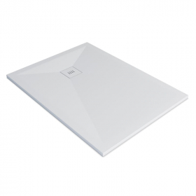 Receveur de douche 90 x 120, 200cm, Solide Surface Blanc mat, Golfe - image 2