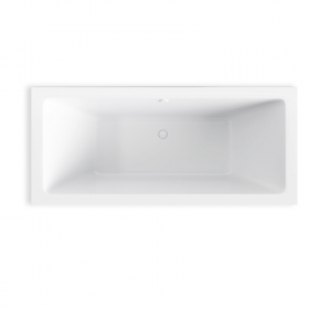 Baignoire encastrable, 170x75 cm, Acrylique, Blanc mat, Pieds inclus, Senetosa - image 2