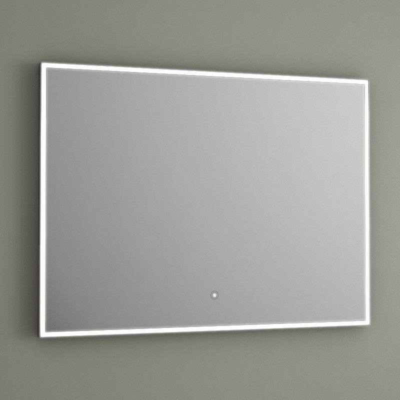 Miroir lumineux LED de salle de bain, anti-buée, 80x60 cm, Idlight Edge