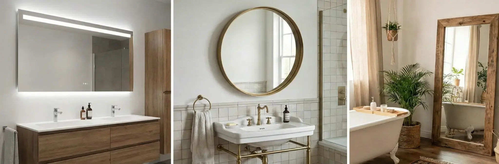 Différents types de miroirs pour choisir pour sa salle de bain