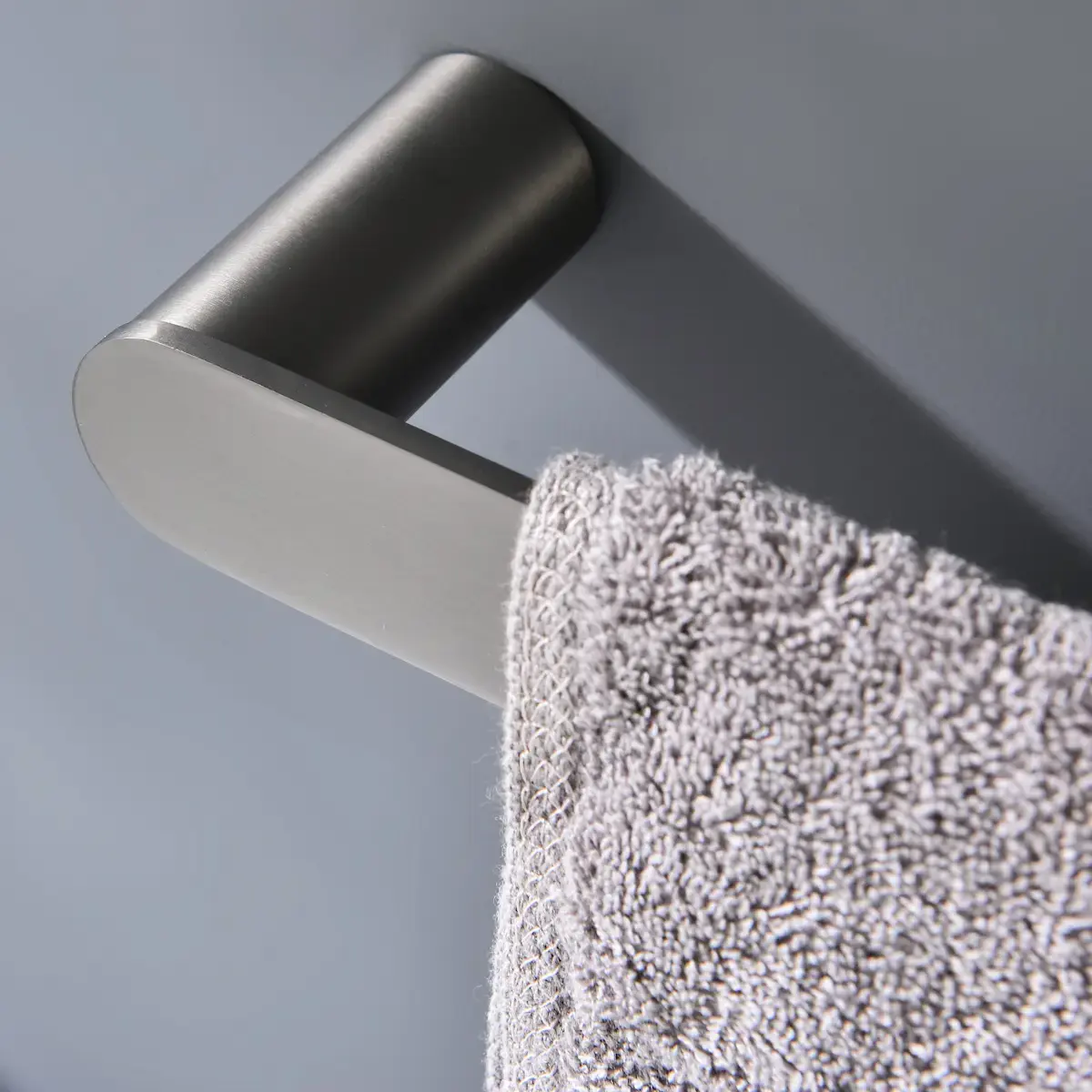 Porte Serviette 29Cm Gun Métal Brossé, Deauville 