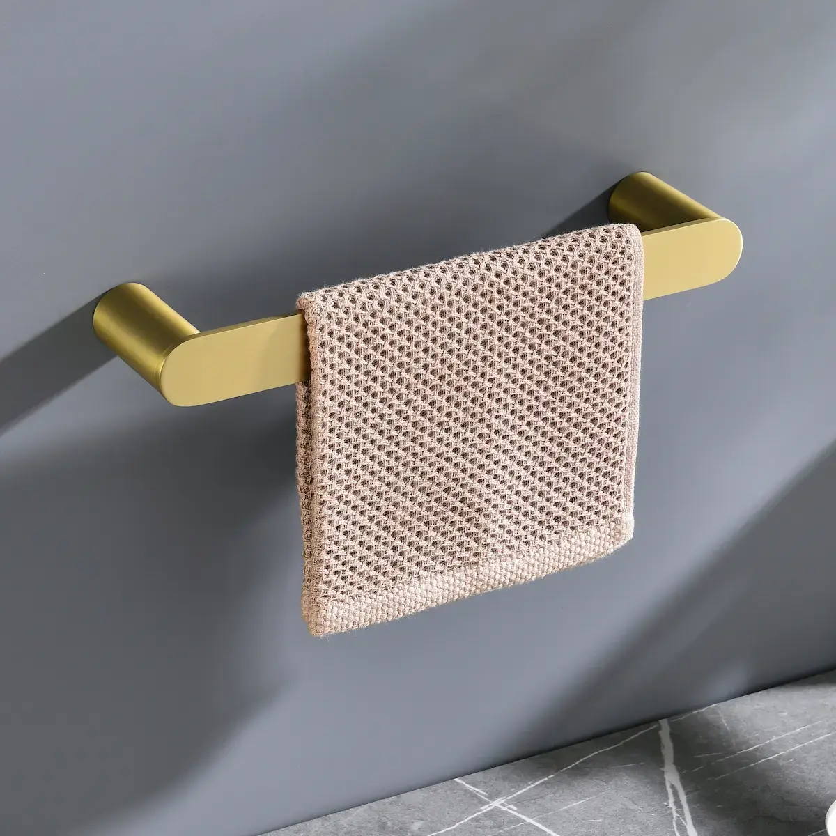 Porte Serviette 29Cm Doré Brossé, Deauville  