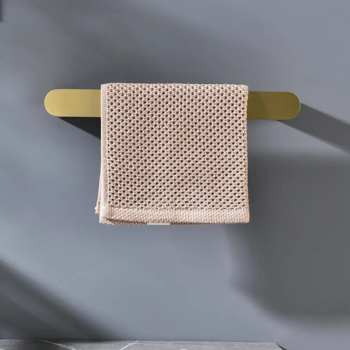 Porte Serviette 29Cm Doré Brossé, Deauville  