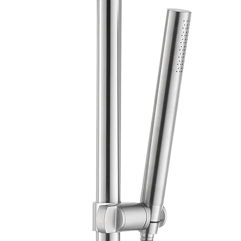 Set de douche complet avec barre, Châtelet III, inox brossé