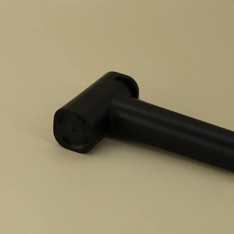 Set Douchette hygiénique avec porte rouleau Noir mat Châtelet