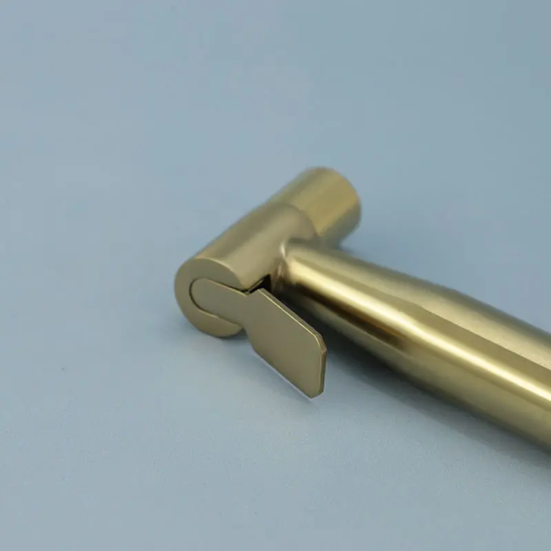 Set douchette hygiénique encastrée, doré brossé, Châtelet