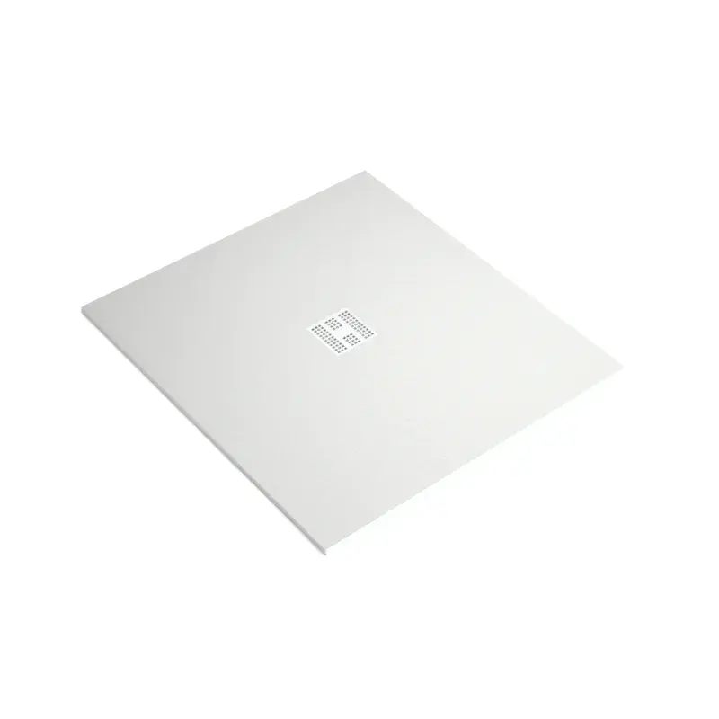 Receveur de douche 100X100 Blanc +Grille + Bonde, Nuance