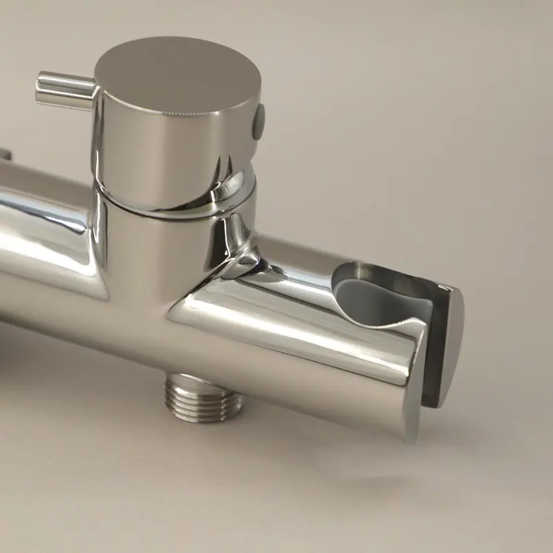 Set douchette hygiénique encastrée, chromé, Châtelet