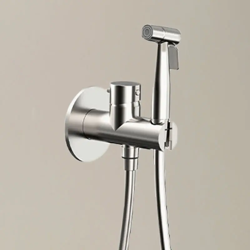 Set douchette hygiénique encastrée, chromé, Châtelet