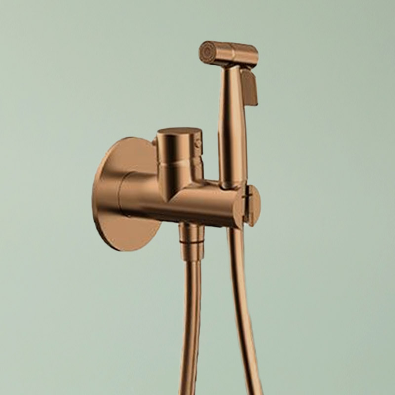 Set douchette hygiénique, doré rose brossé, Châtelet