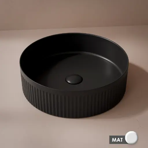 vasque-a-poser-cannelee-quarante-cm-noir-mat.webp