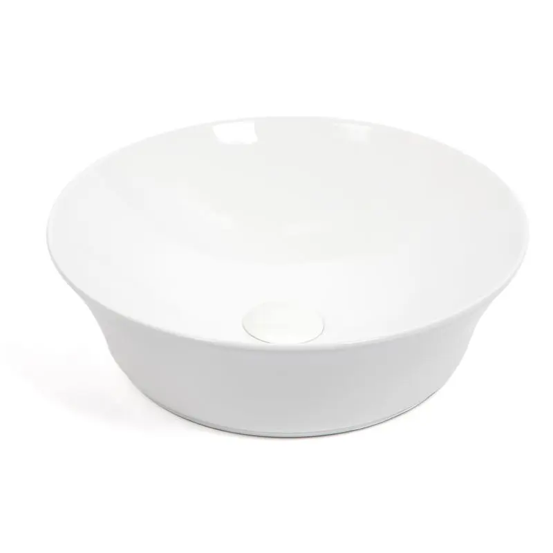 Ajax, Vasque Céramique, Blanc Brillant, 41.5x13CM