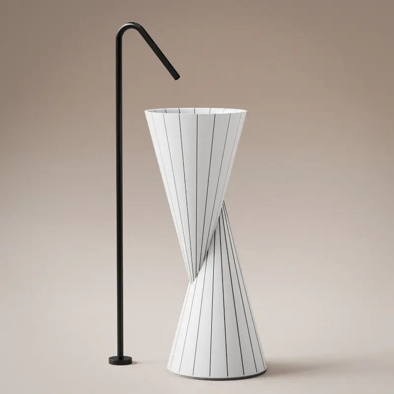 Totem 36 x 85cm, Blanc mat, Swing