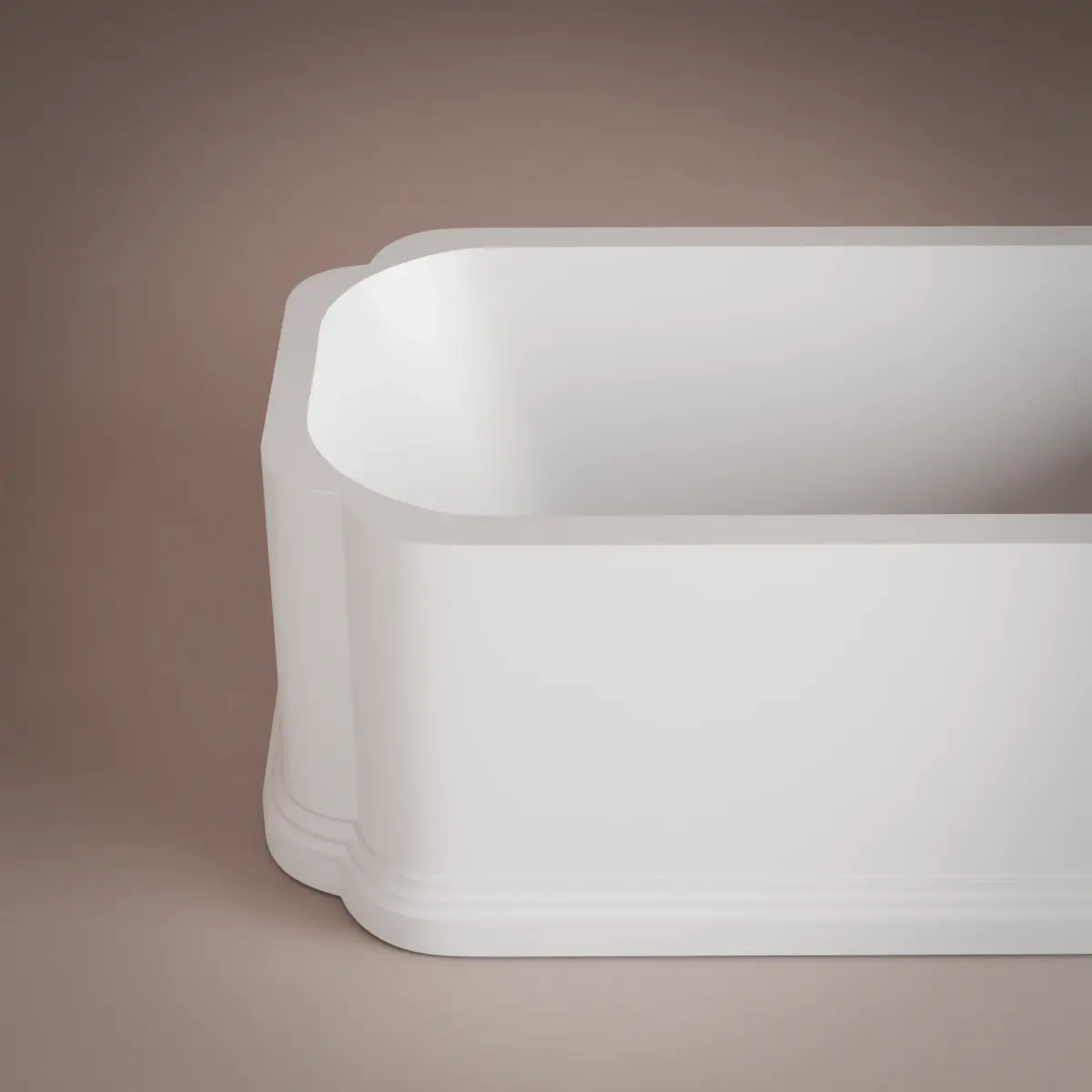 Baignoire îlot Blanc Mat 175X80, Art Deco, Victoria 