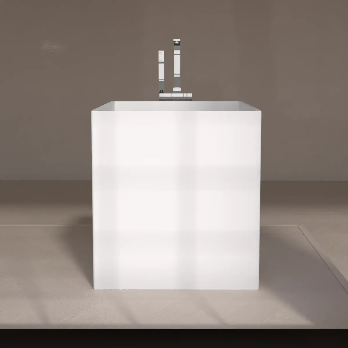 Baignoire Ilot 120X68X75 Solid Surface, Ofuro
