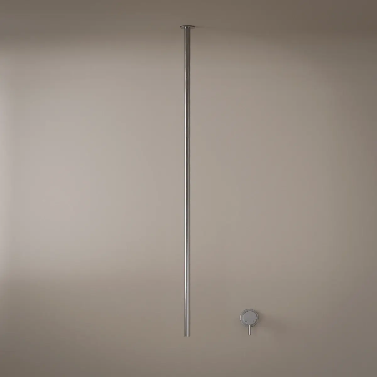 Mitigeur lavabo plafond, inox brossé, Châtelet