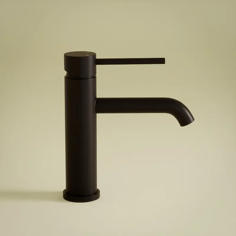 Robinet mitigeur lavabo noir mat, Châtelet