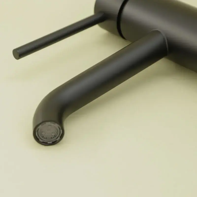 Robinet mitigeur lavabo noir mat, Châtelet