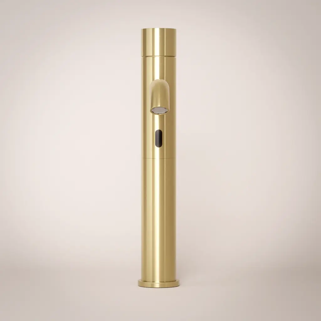 Mitigeur Surélevé Electronique,Professionnel, Doré Brossé.webp