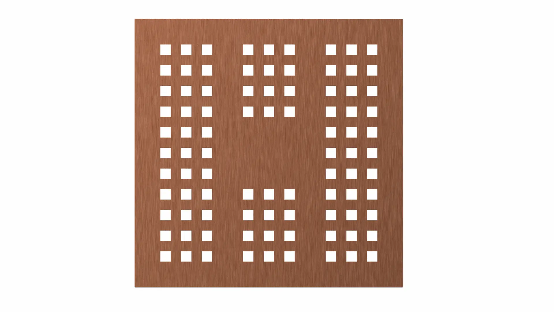 Grille pour receveur Nuance 13x13x0.2cm, PVD Doré rose, Châtelet