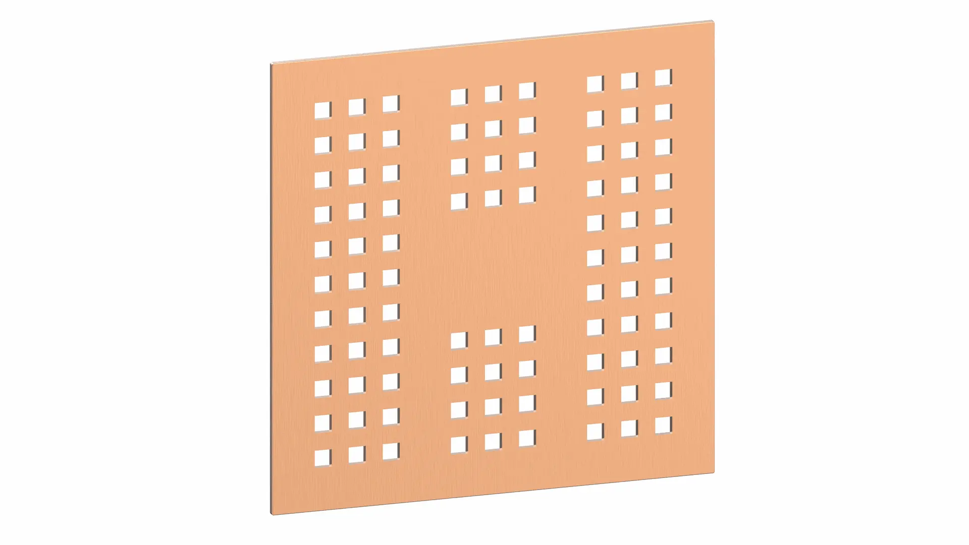 Grille pour receveur Nuance 13x13x0.2cm, PVD Doré rose, Châtelet