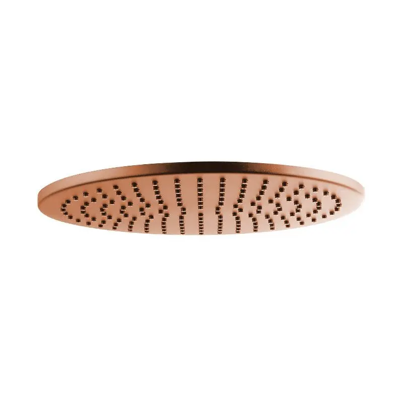 Composition mitigeur de douche thermostatique encastré doré rose PVD, bras plafond, Châtelet